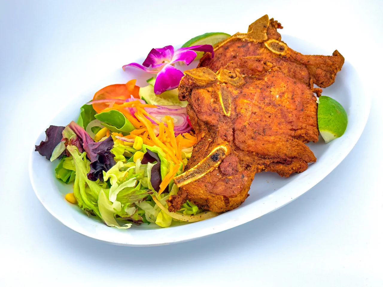 Fry pork Chops / Chuletas Fritas-- Family Combo