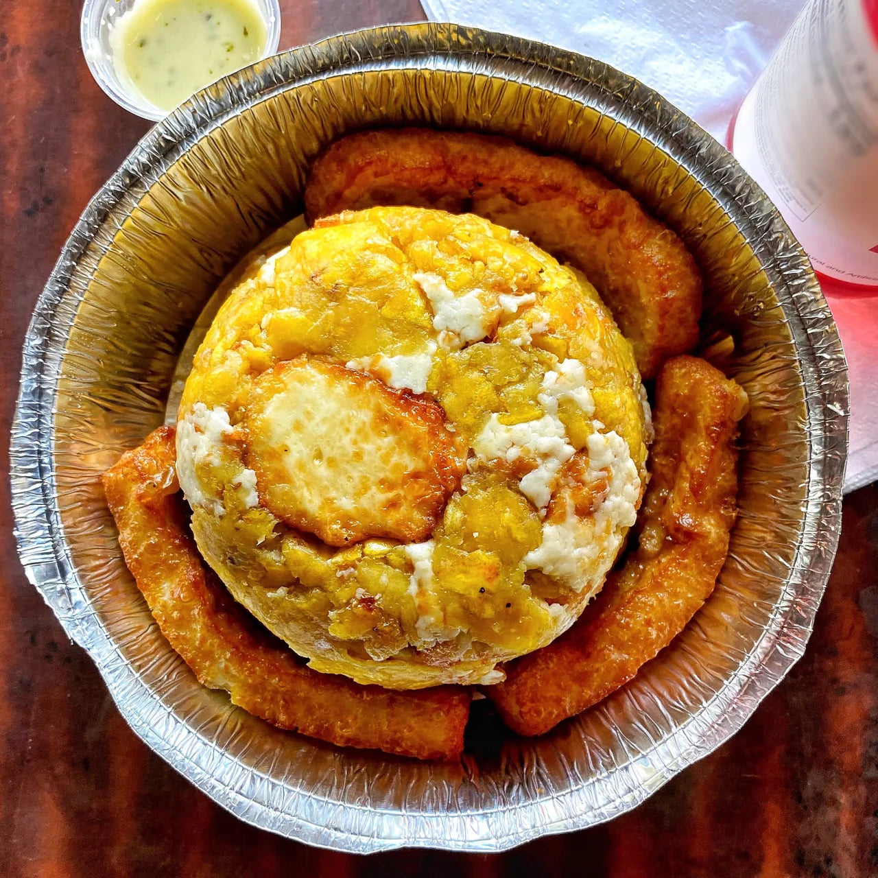 Queso Mofongo (MASHED FRIED PLANTAINS WITH CHEESE)