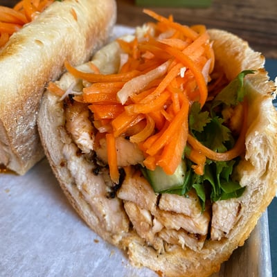 Grilled Lemongrass Chicken Sandwich