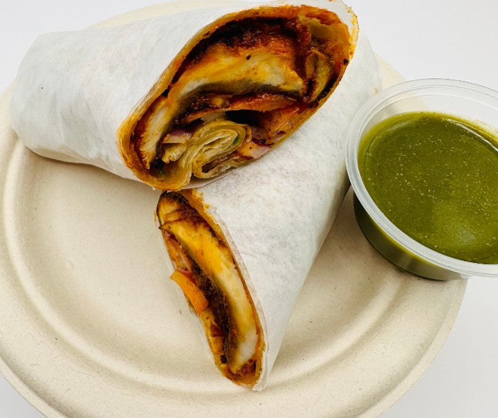 Tandoori mushroom roll (KATHI ROLLS)