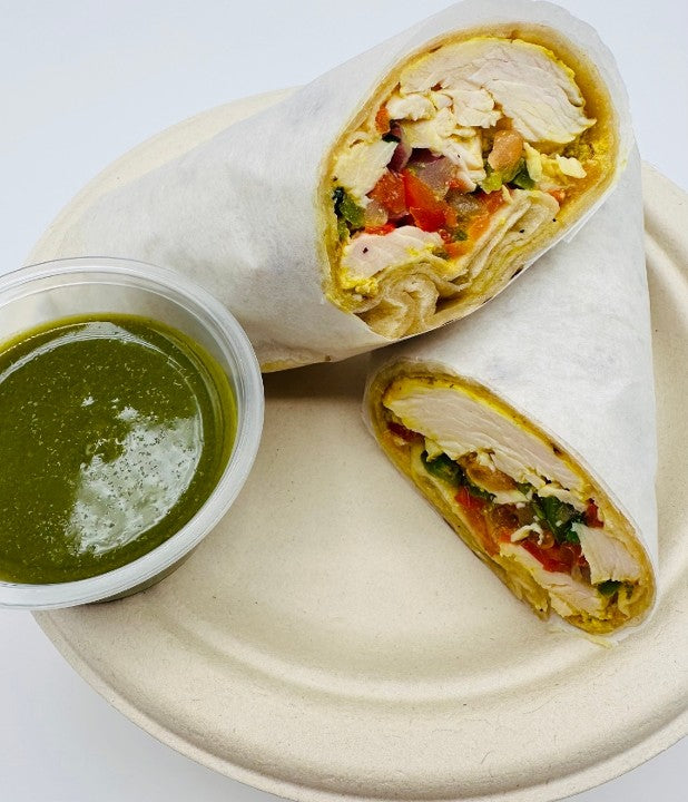 Chicken achari (KATHI ROLLS)