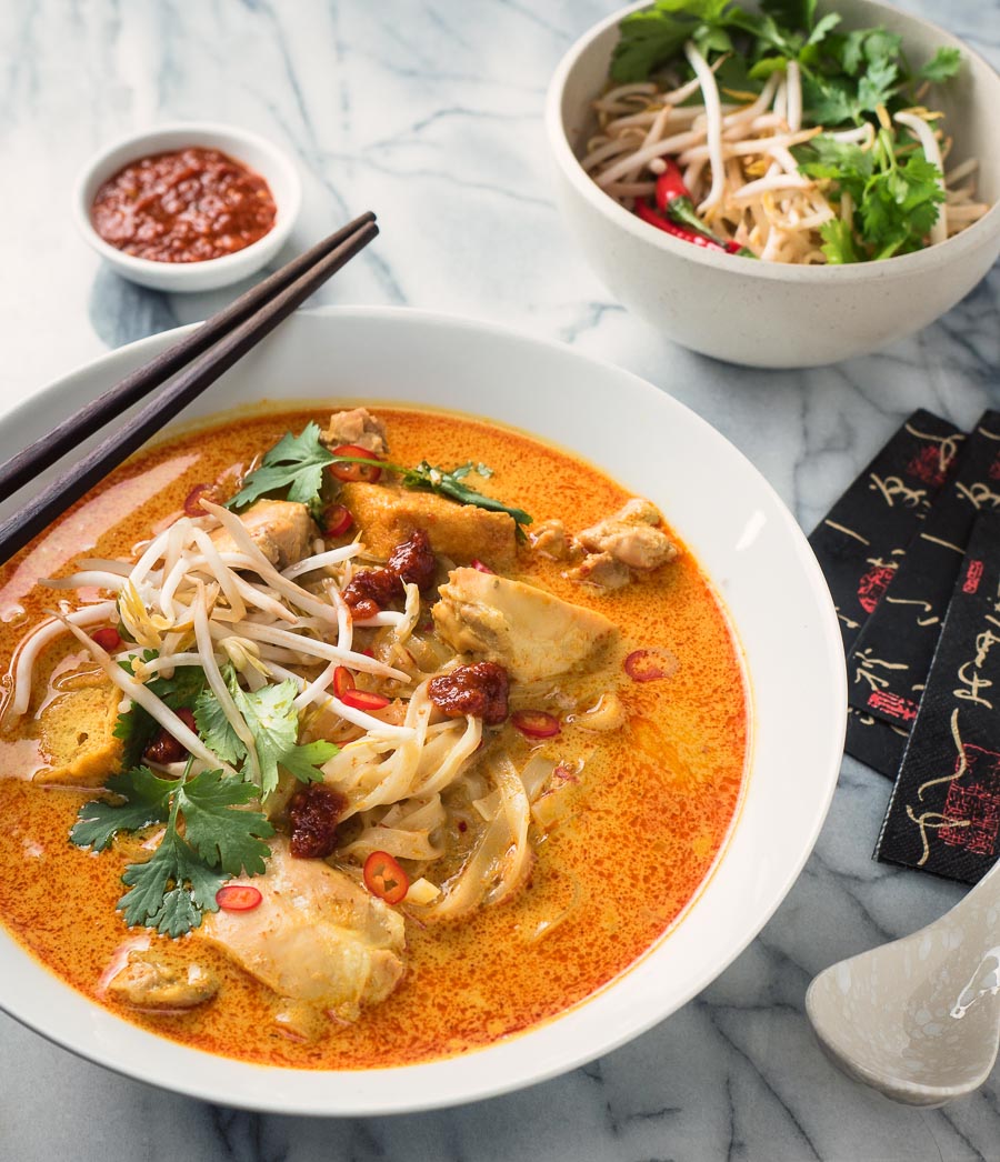 SPICY MALAYSIAN LAKSA NOODLE SOUP