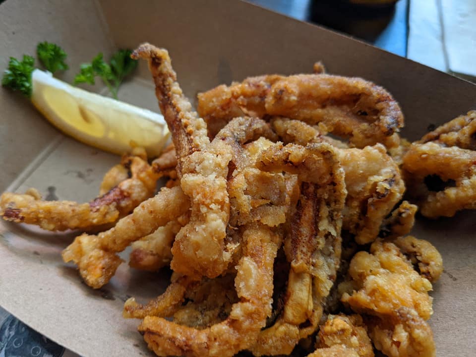 Ika Karaage (fried squid calamari)
