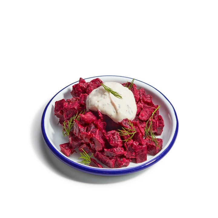 Roasted beets with goat cheese tzatziki