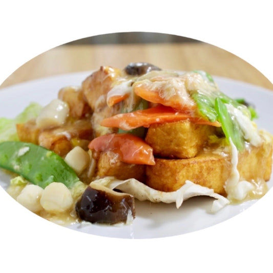 Homemade Tofu with Lobster Sauce