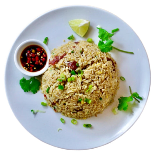 Chinese Sausage and Shrimp Fried Rice