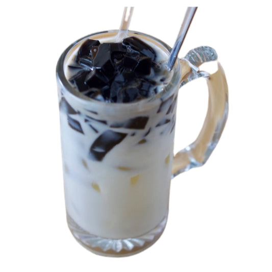 Grass Jelly with Soy Milk