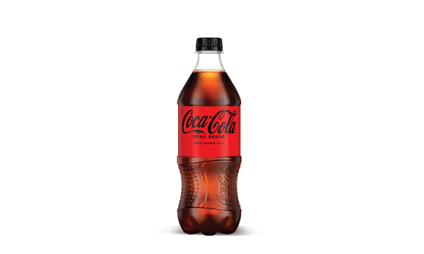 Coke zero sugar bottle