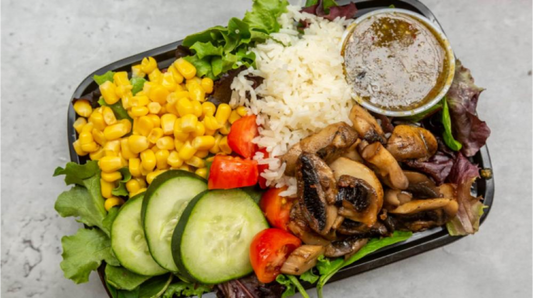 MUSHROOM BOWL (CHICKEN & RICE / SALAD)