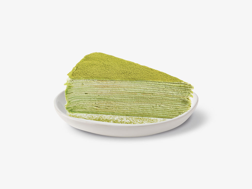 S13 Green Tea Mille Crepe Cake (Slice) (PASTRIES)