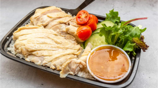 STEAMED DARK MEAT BOWL (CHICKEN & RICE / SALAD)