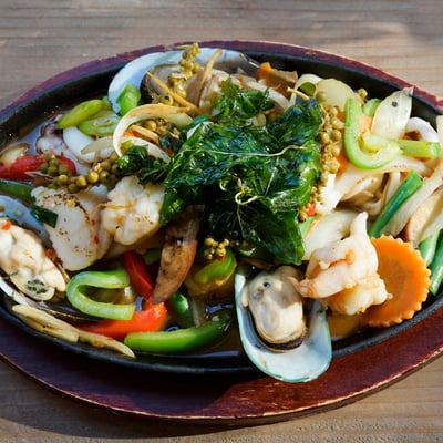 Pad Cha with Thai Herbs