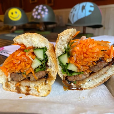Grilled Pork Chops Sandwich