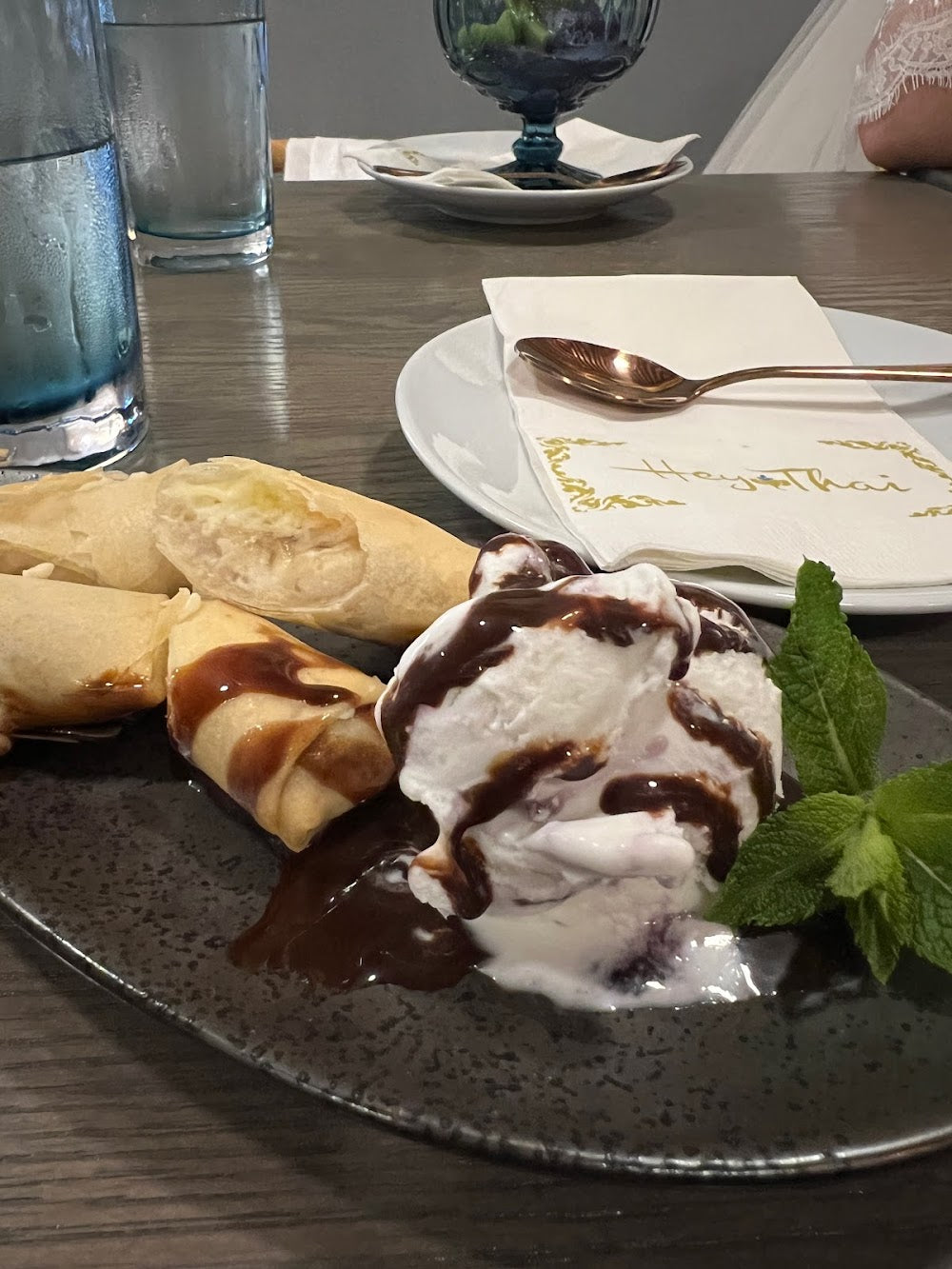 Fried Banana With Ice Cream
