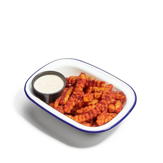 Blackened-chili spiced fries
